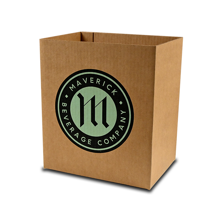 Maverick Beverage Company Direct Print Corrugated Box