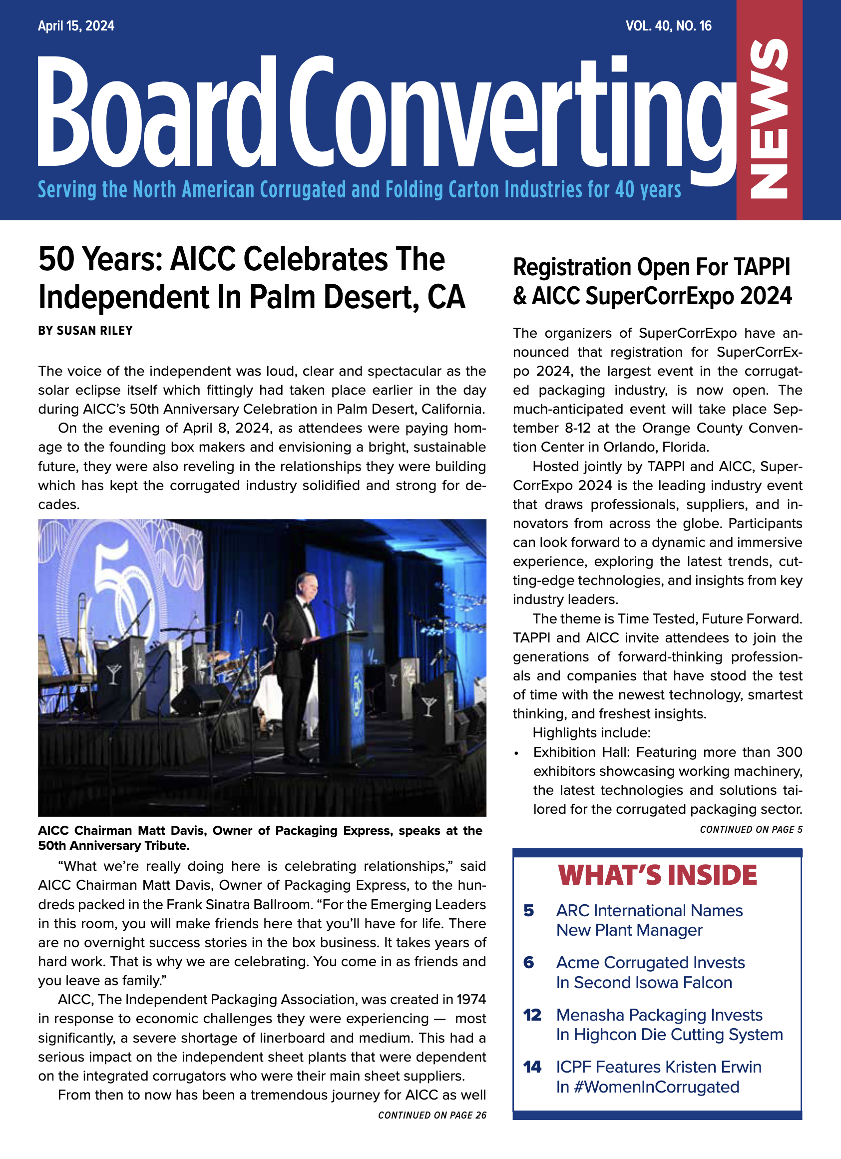 Board Converting News